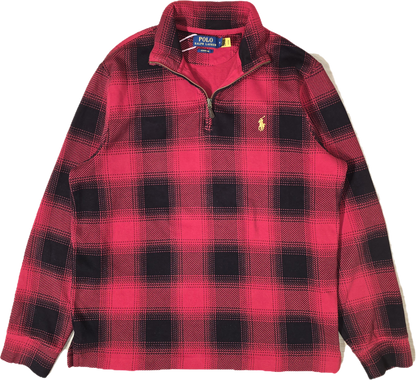 Pull camionneur à carreaux rouge - M/L