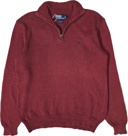 Pull camionneur en maille rouge - L/XL