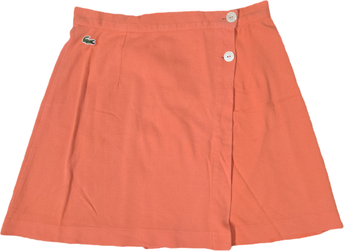 Jupe de tennis orange des années 90' Lacoste - M/38