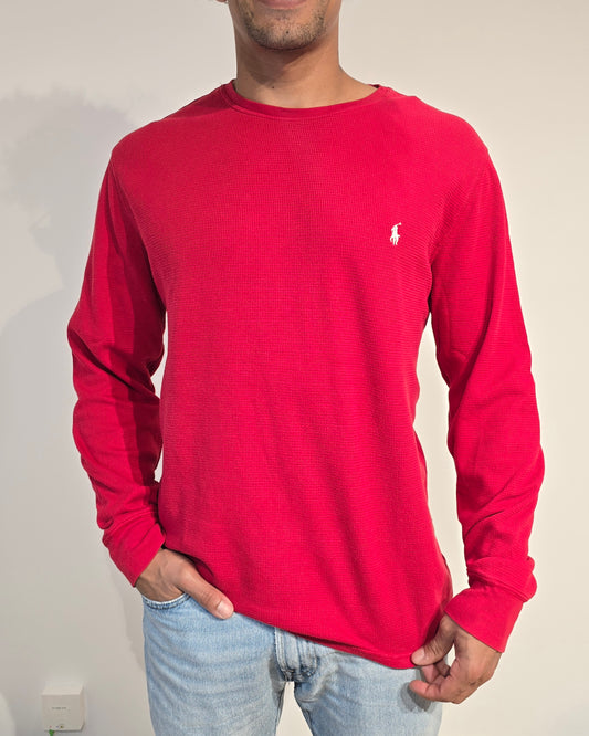 Pull léger en coton rouge - L