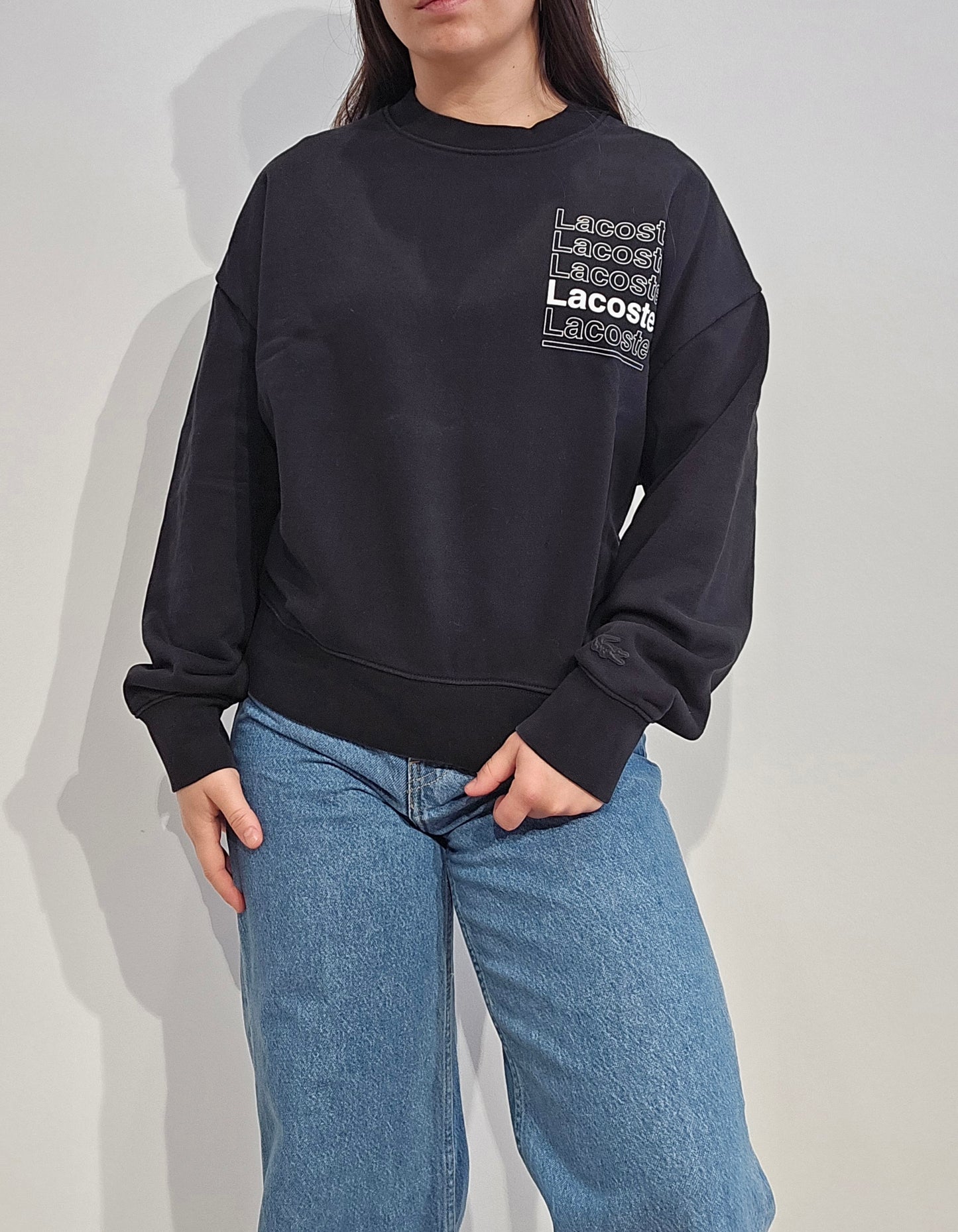 Pull col rond noir collection Live ! - M/L