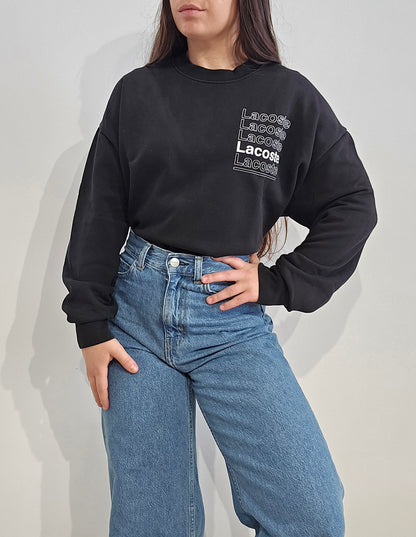 Pull col rond noir collection Live ! - M/L