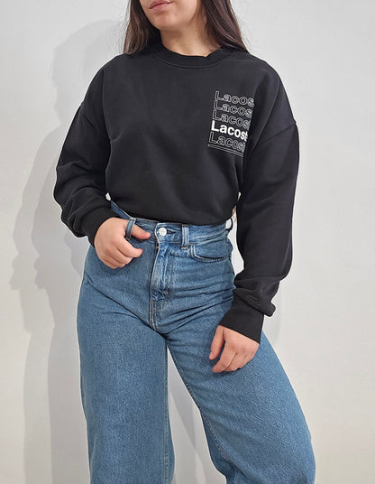 Pull col rond noir collection Live ! - M/L