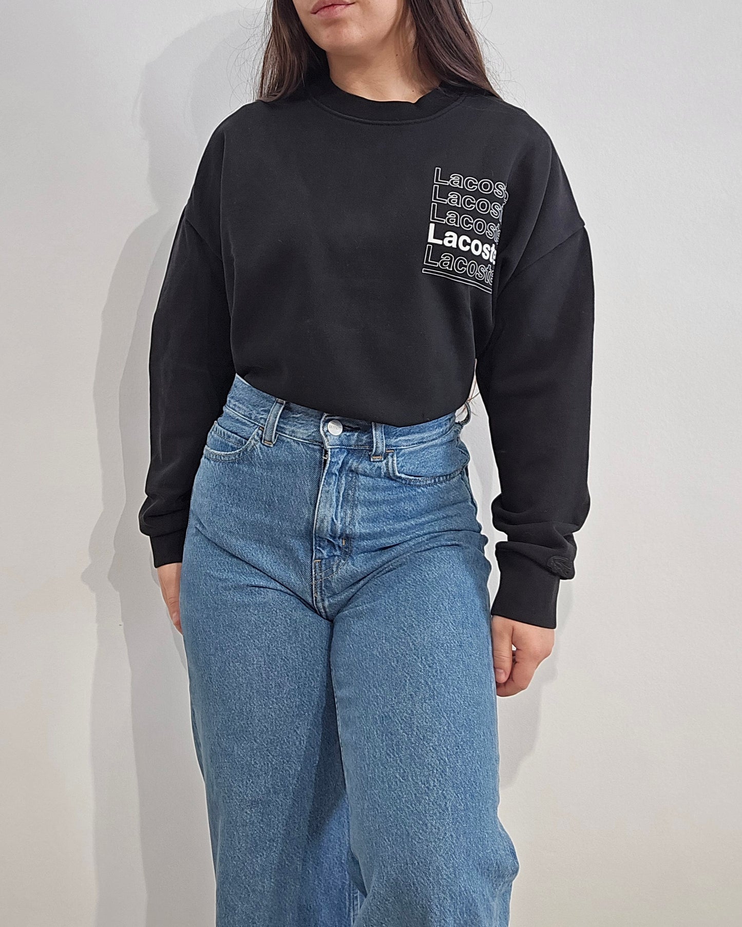 Pull col rond noir collection Live ! - M/L