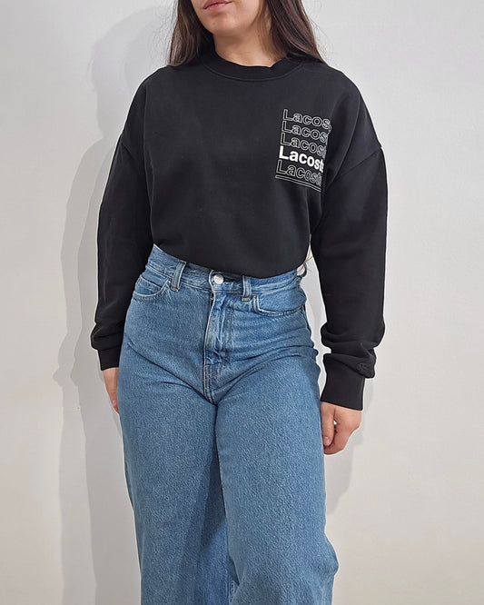 Pull col rond noir collection Live ! - M/L