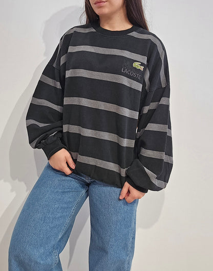 Sweat à rayures collection "La chemise Lacoste" - XL