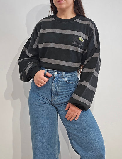 Sweat à rayures collection "La chemise Lacoste" - XL