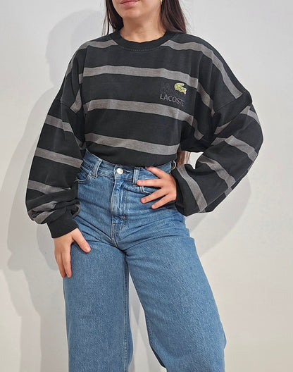 Sweat à rayures collection "La chemise Lacoste" - XL