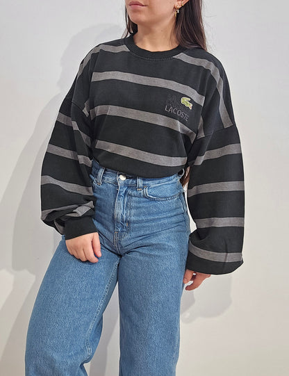 Sweat à rayures collection "La chemise Lacoste" - XL
