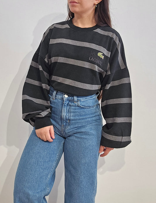 Sweat à rayures collection "La chemise Lacoste" - XL
