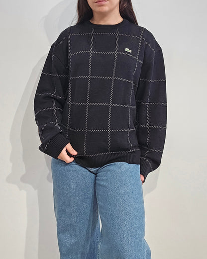 Pull noir à motifs des années 90'- M