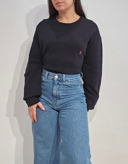 Pull léger en coton noir - XXL