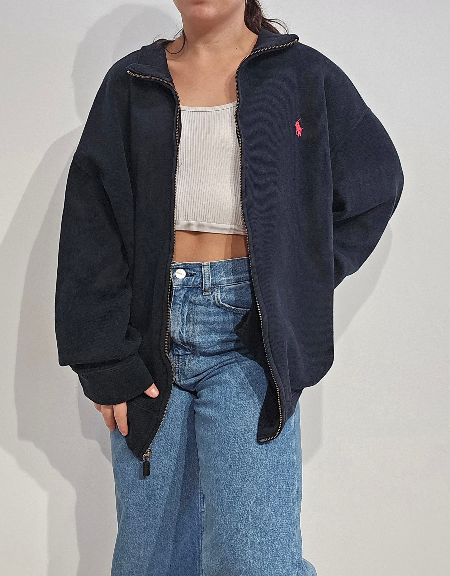 Veste en coton noir - XL