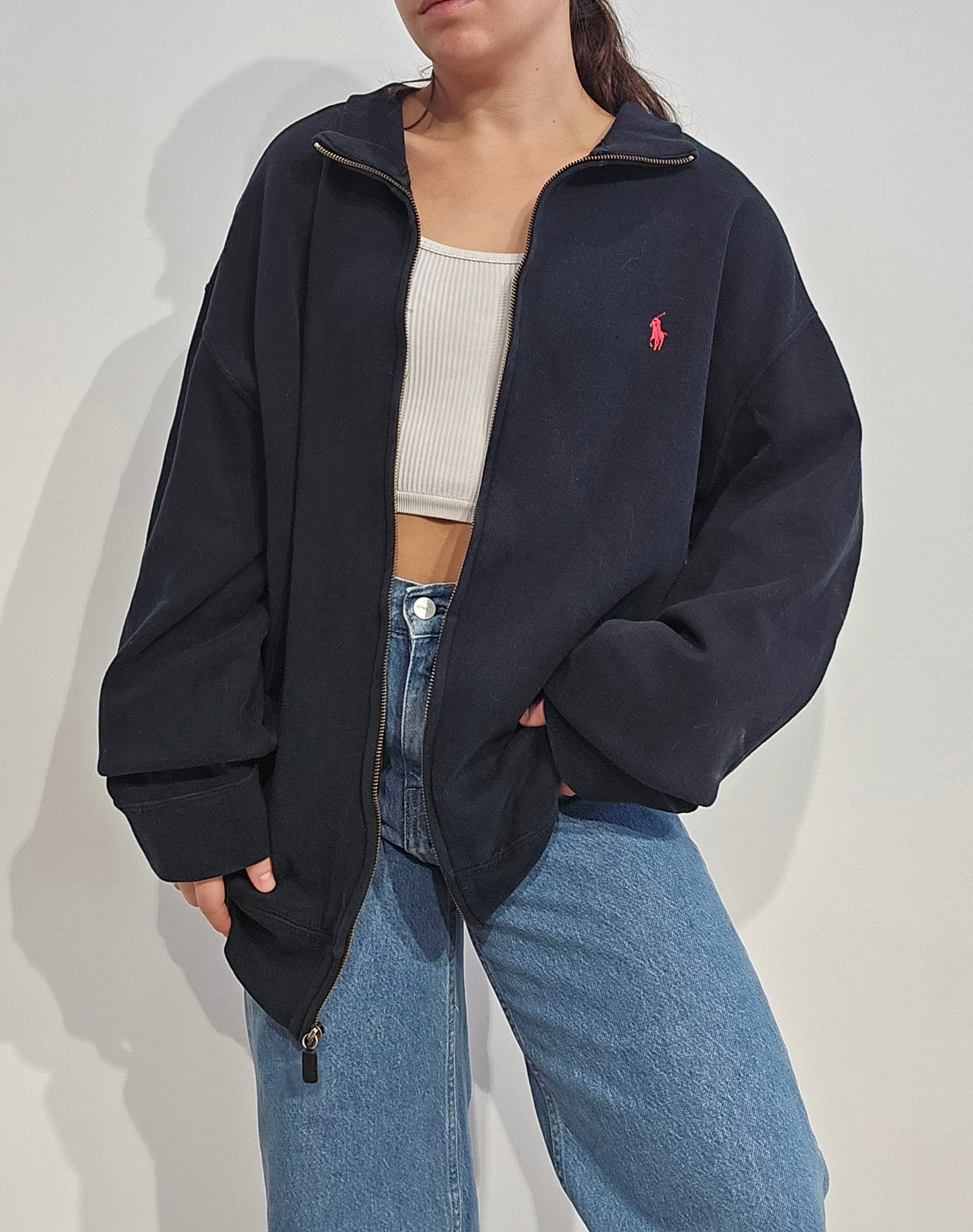 Veste en coton noir - XL