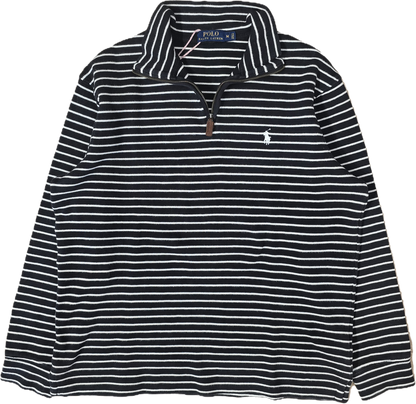 Pull camionneur à rayures noir/blanc- M/L