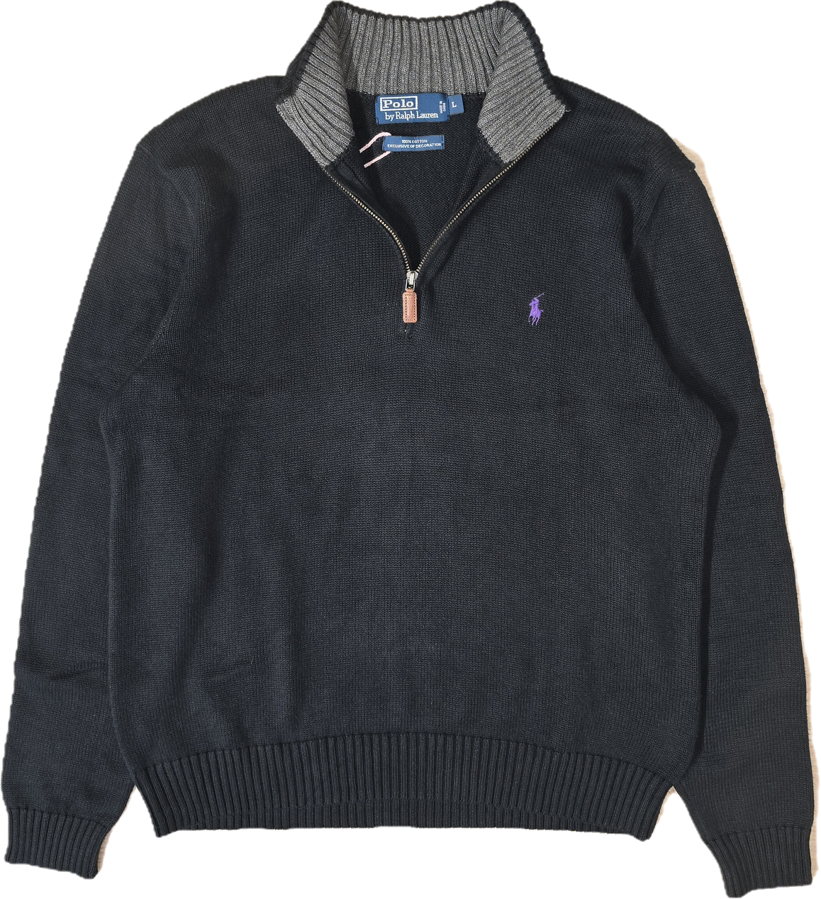 Pull camionneur en maille noir - XL