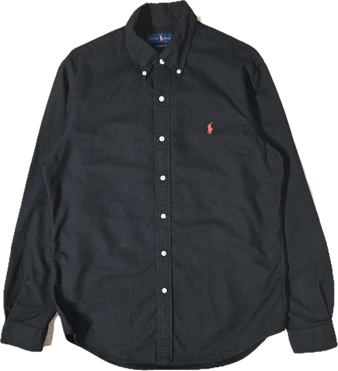 Chemise classic fit en coton noir - M