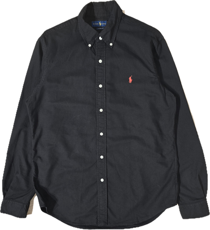Chemise classic fit en coton noir - M