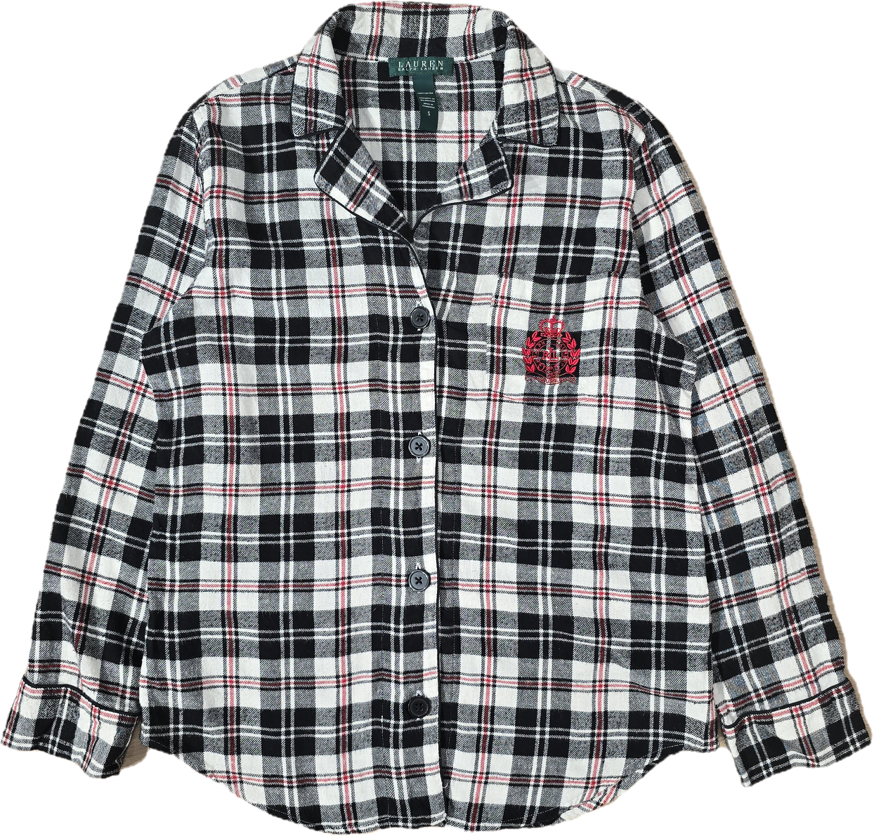 Chemise à carreaux en coton - S
