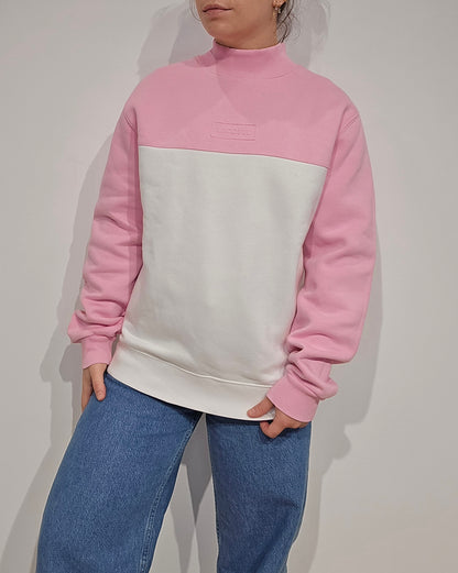 Pull blanc et rose collection Live ! - M