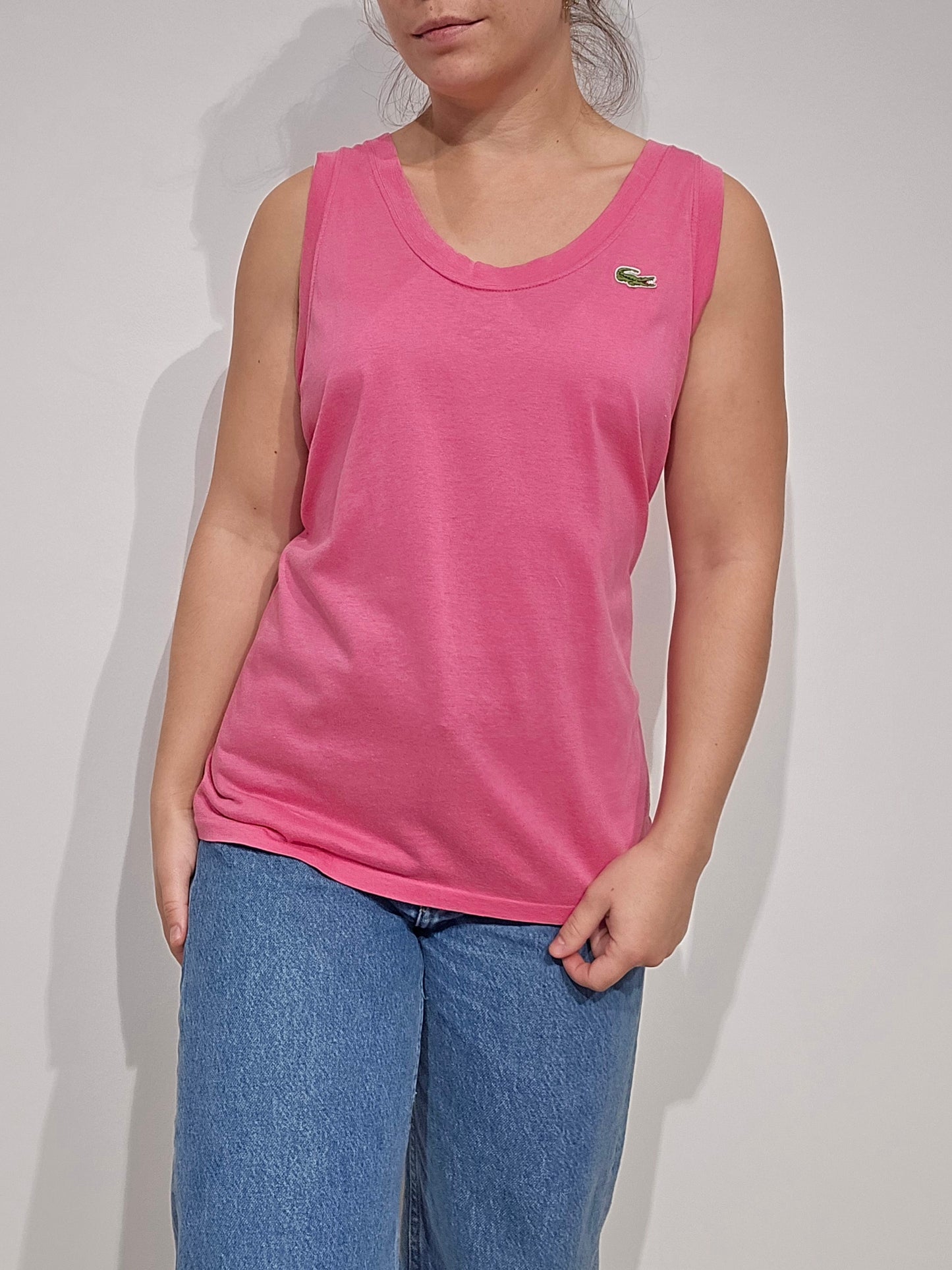 Débardeur rose des années 80' - M/L