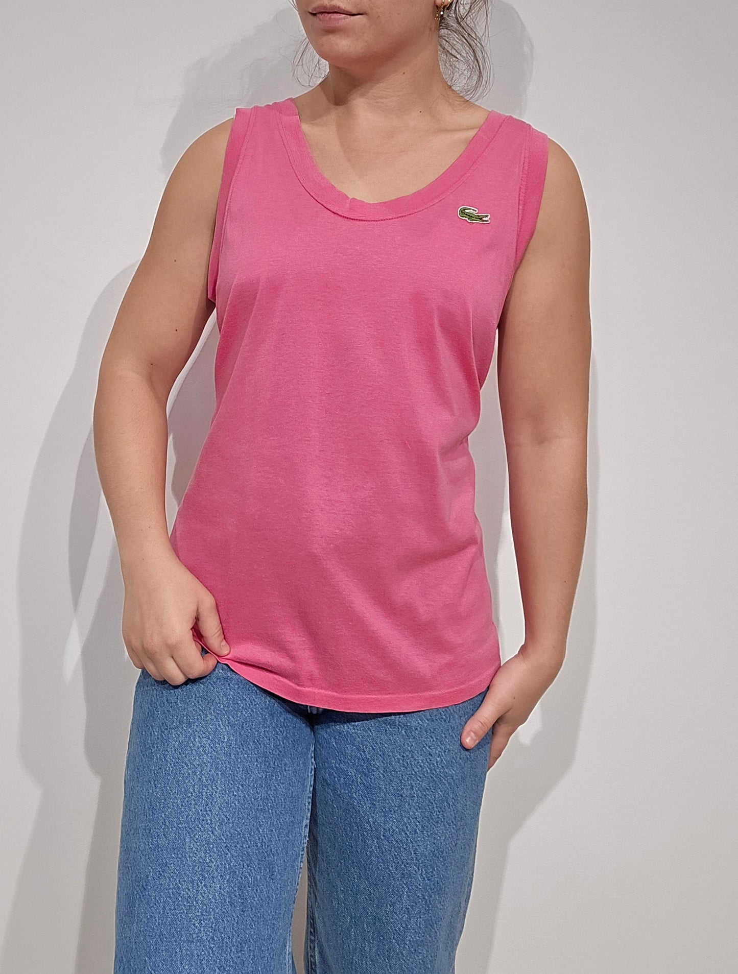 Débardeur rose des années 80' - M/L