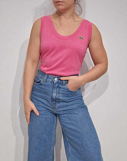 Débardeur rose des années 80' - M/L