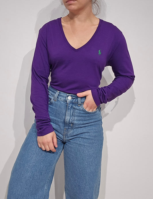 Tee-shirt en coton violet - M/L