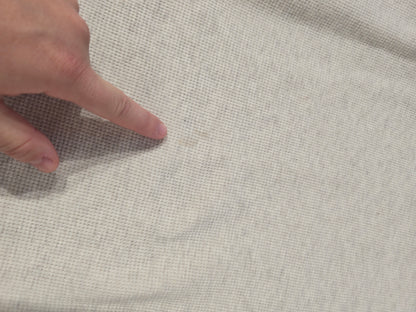 Pull léger en coton gris et blanc - S