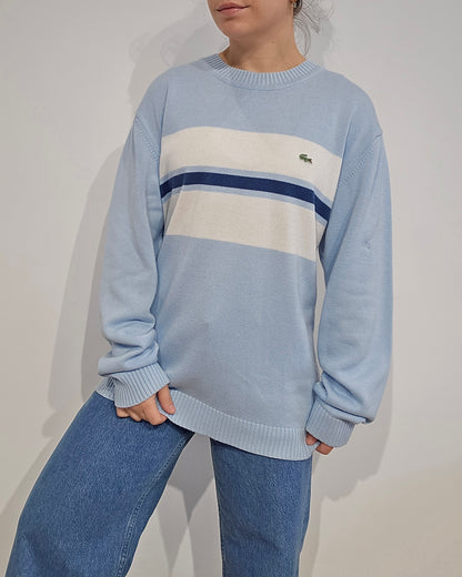 Pull col rond bleu - L/XL