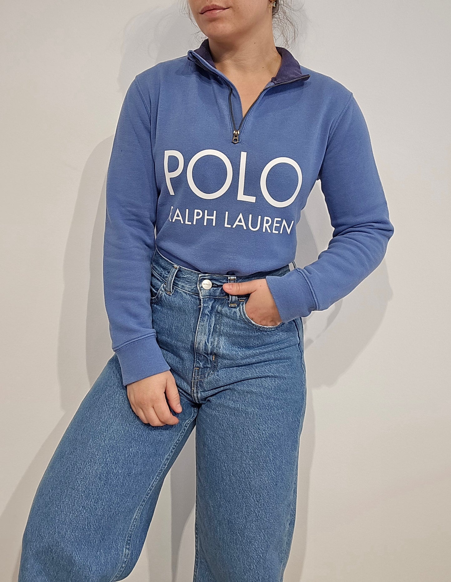 Pull camionneur bleu ciel - XS