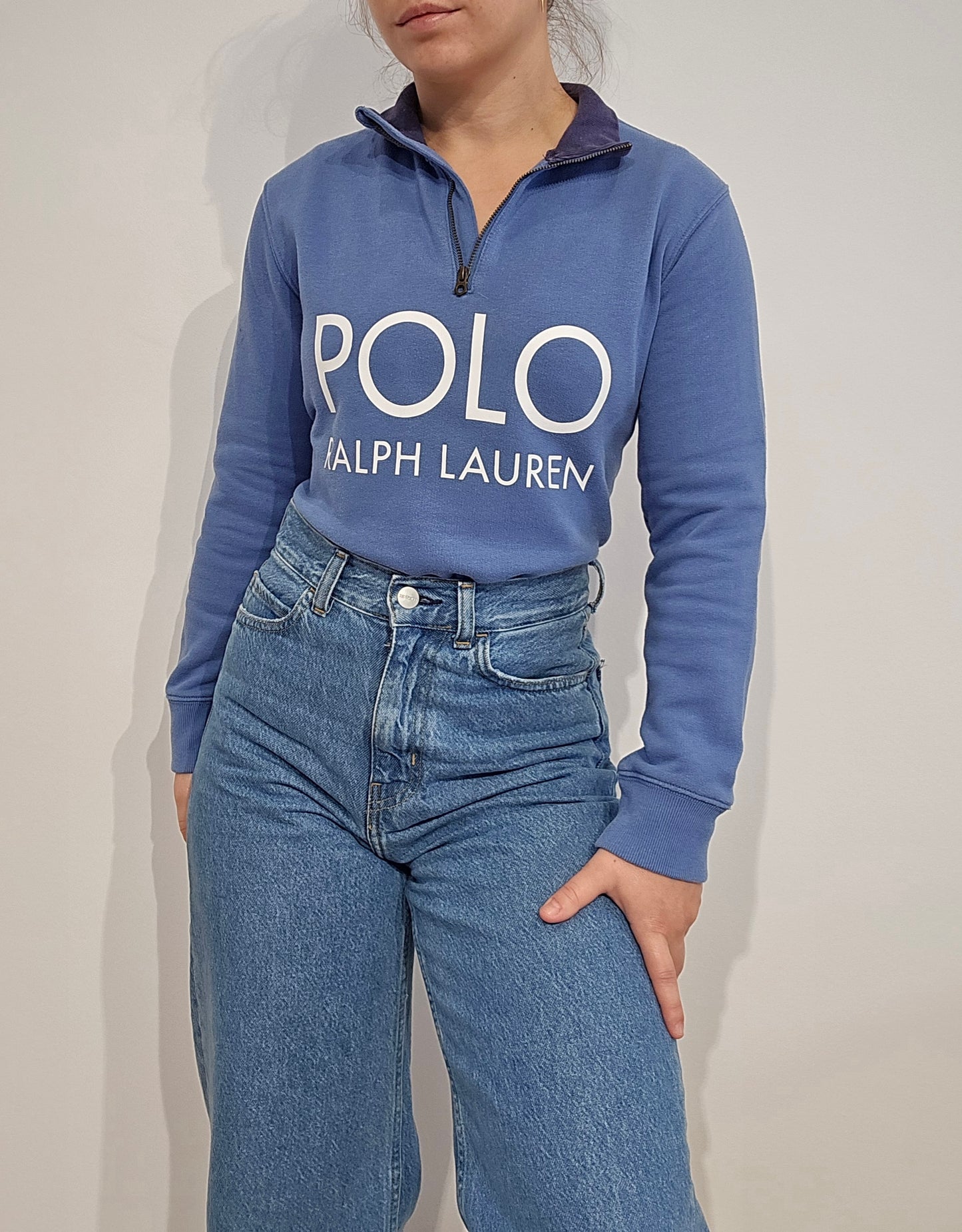 Pull camionneur bleu ciel - XS
