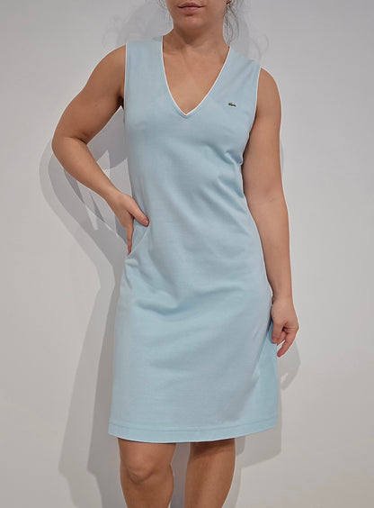 Robe débardeur turquoise Lacoste - S