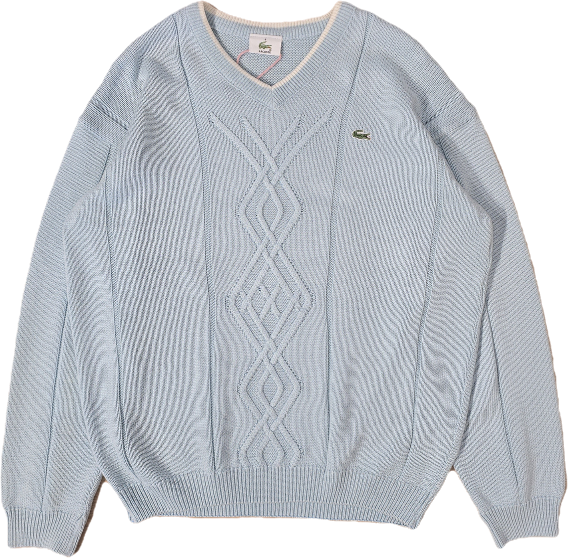 Pull col V bleu ciel des années 90' - L