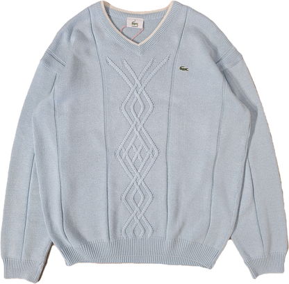 Pull col V bleu ciel des années 90' - L