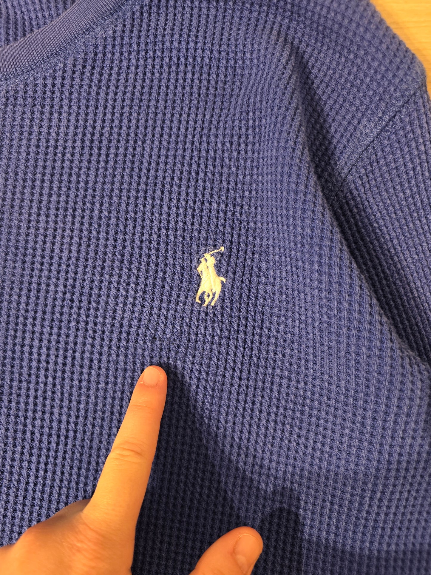 Pull léger en coton bleu - L