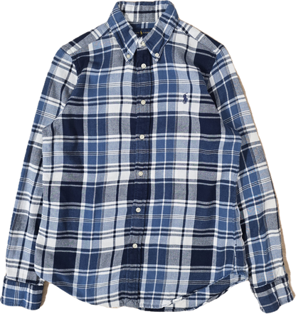 Chemise classic fit à carreaux bleu - M