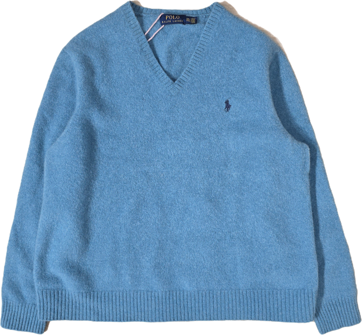 Pull en laine bleu - XS