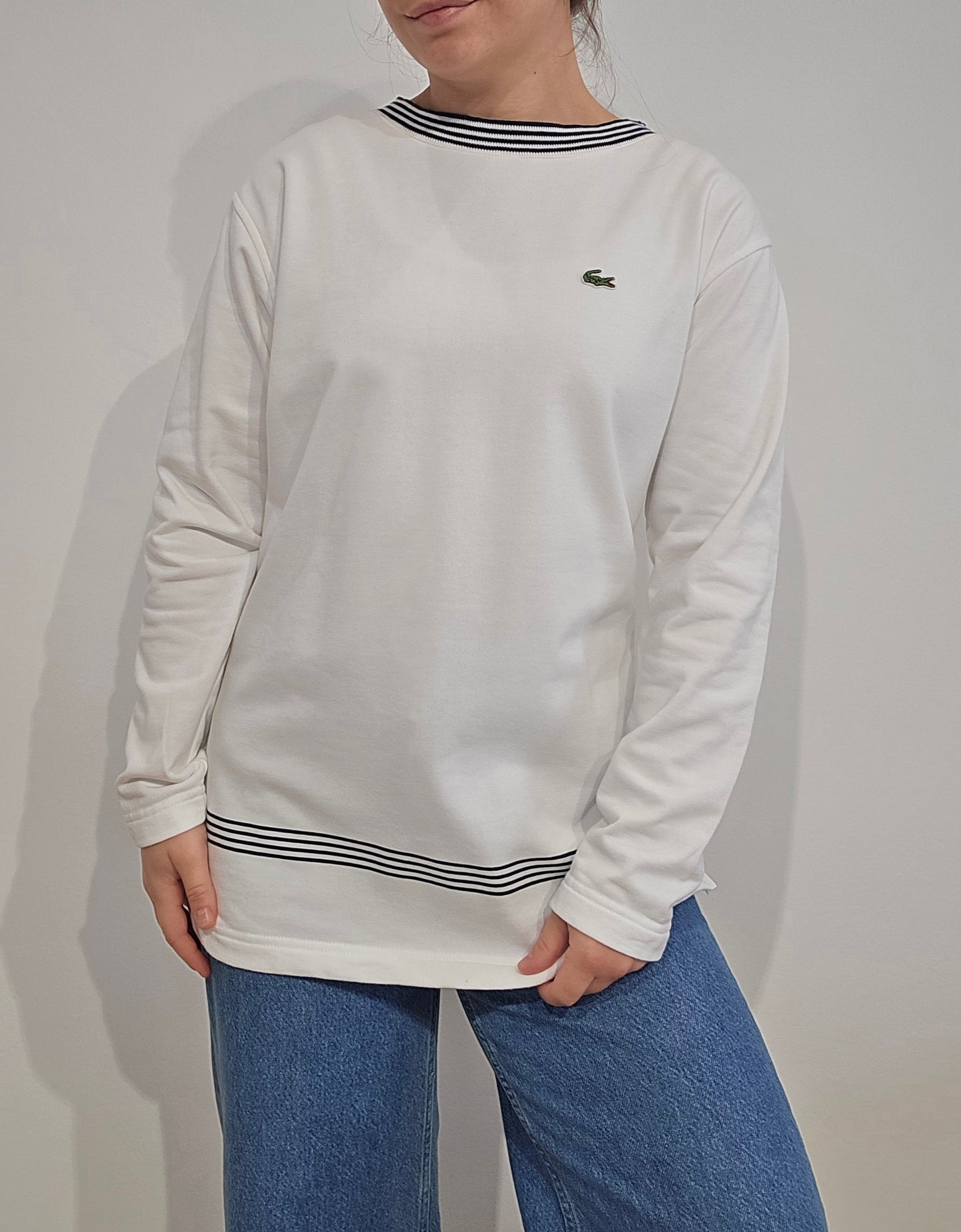 Pull col bateau blanc - M