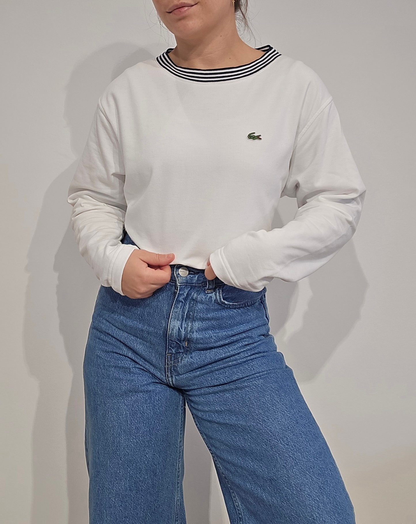 Pull col bateau blanc - M