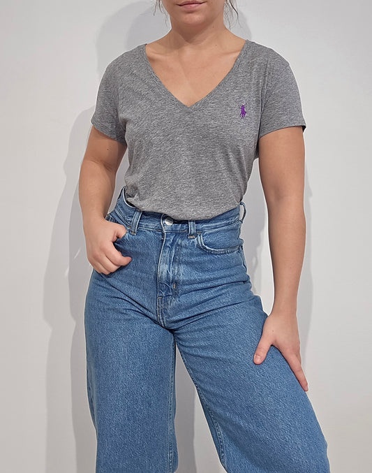 Tee-shirt en coton gris - M/L