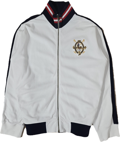 Veste en coton blanc brodé - XXL