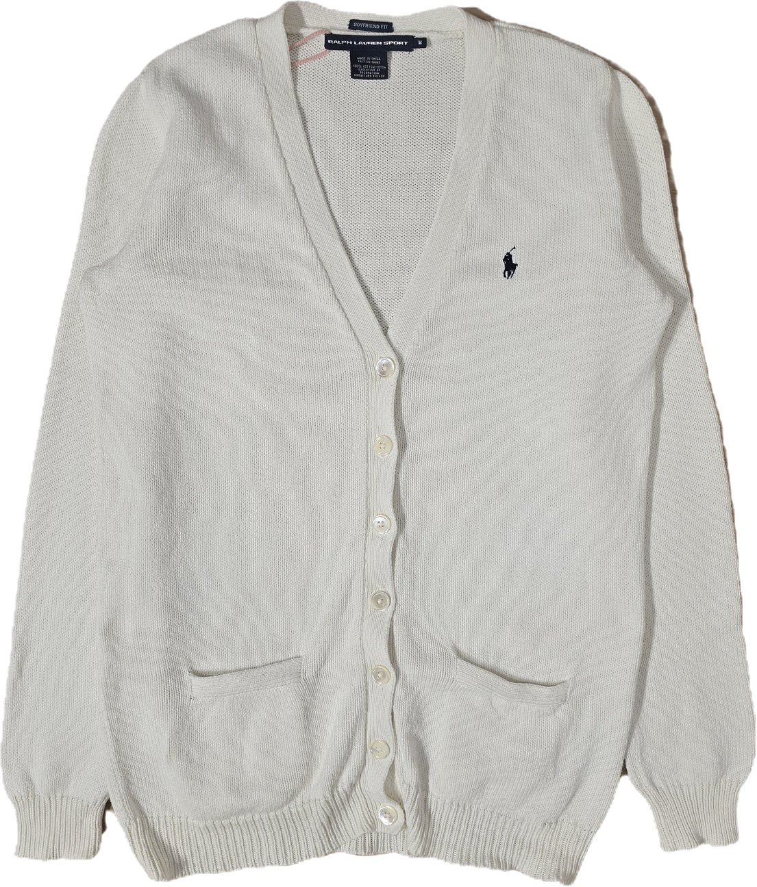 Cardigan en coton blanc - M