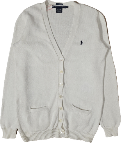 Cardigan en coton blanc - M