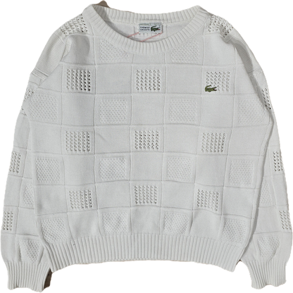 Pull Made in France vintage blanc des années 80' - S