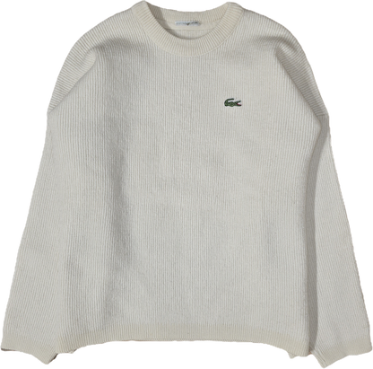 Pull en grosse maille crème des années 80'- XS/S