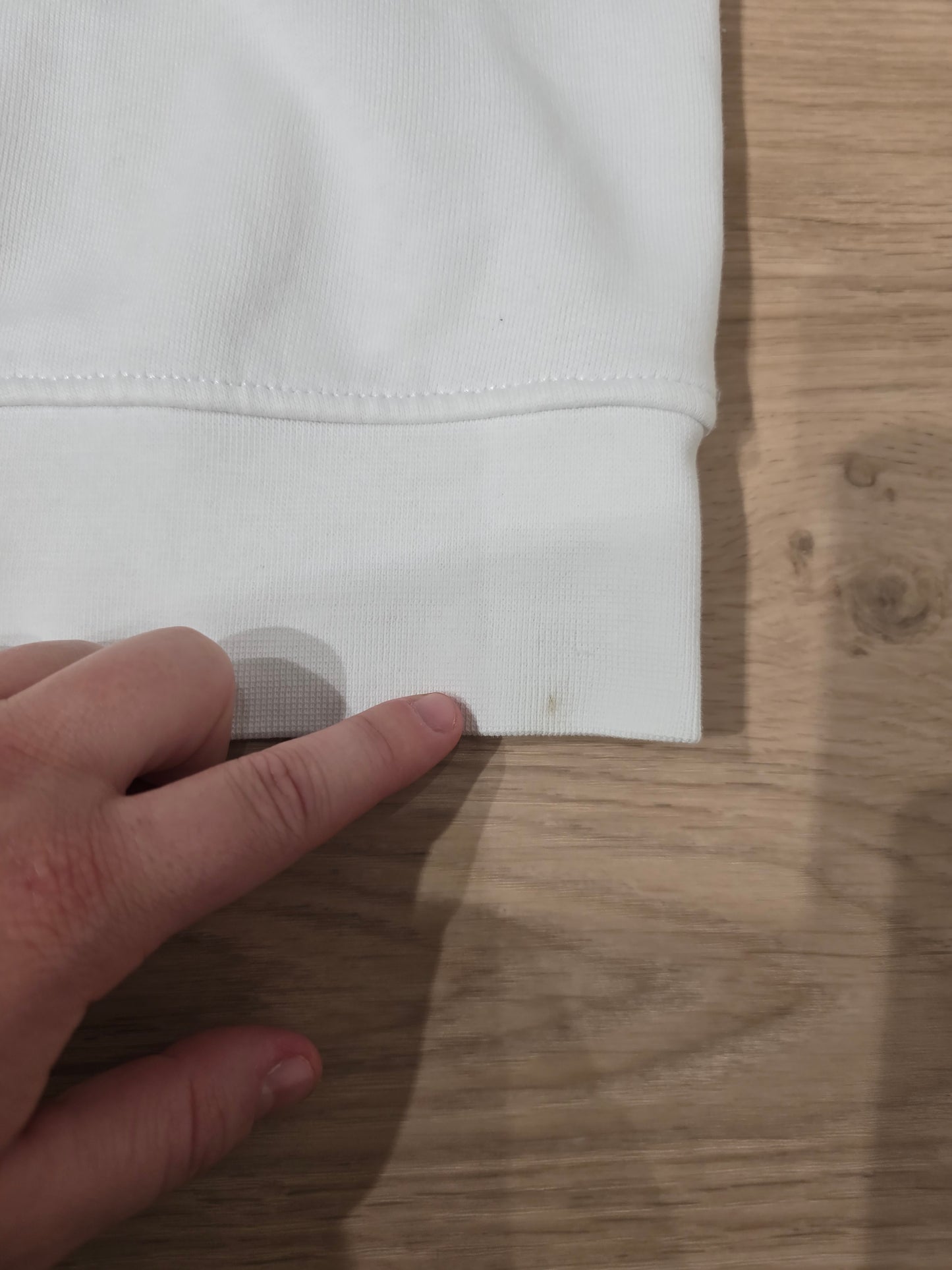 Sweat à capuche blanc coeur - XS