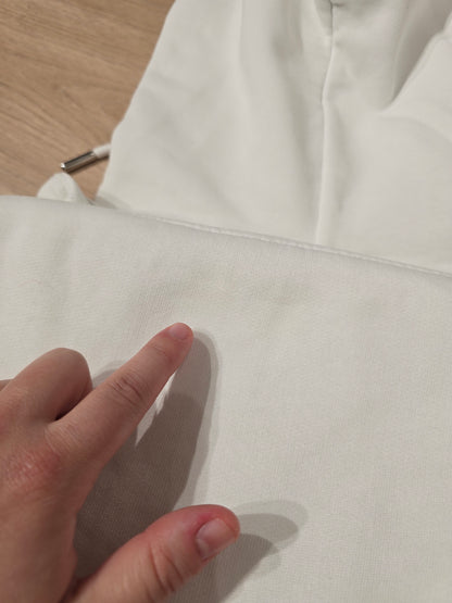 Sweat à capuche blanc coeur - XS