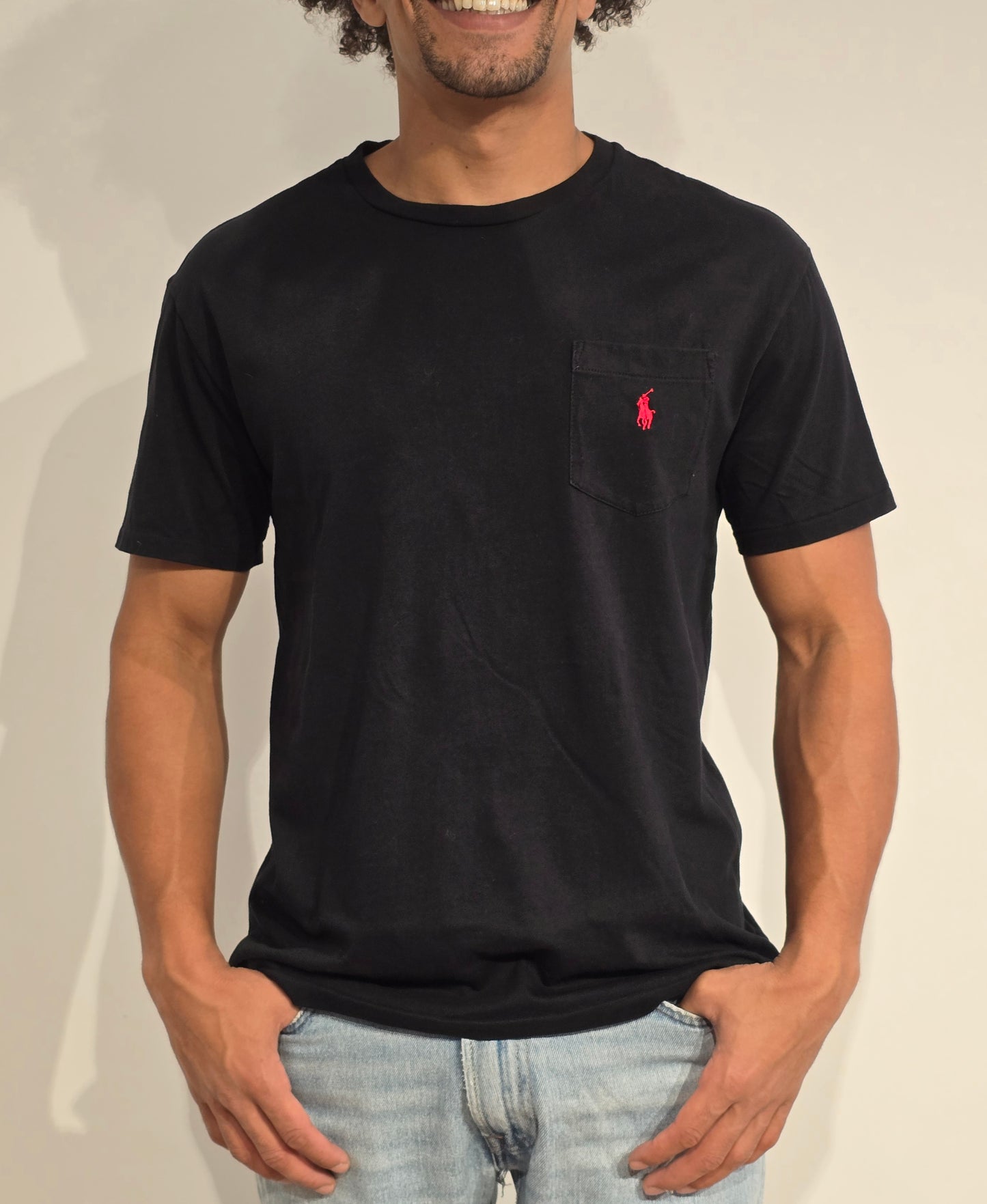 Tee-shirt classic fit en coton noir - M