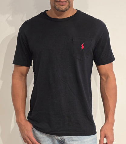 Tee-shirt classic fit en coton noir - M